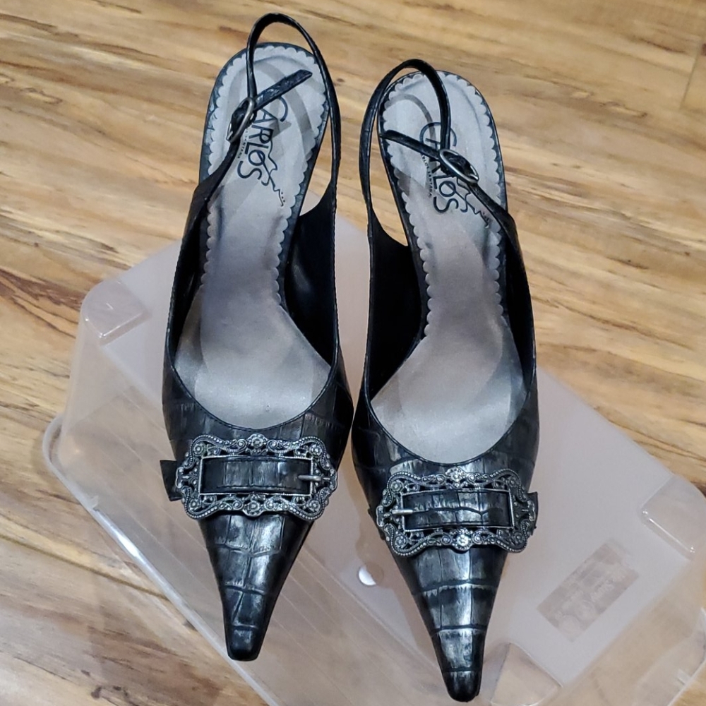 Carlos Santana 4 Inch Sling Back Shoes